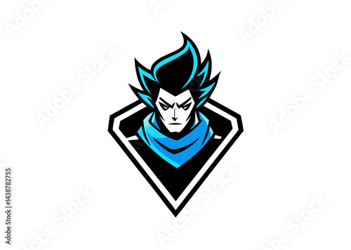 Anime Icon: A dynamic, stylized illustration of a determined character, with striking features, depicted within a striking diamond frame. This image captures the essence of anime.