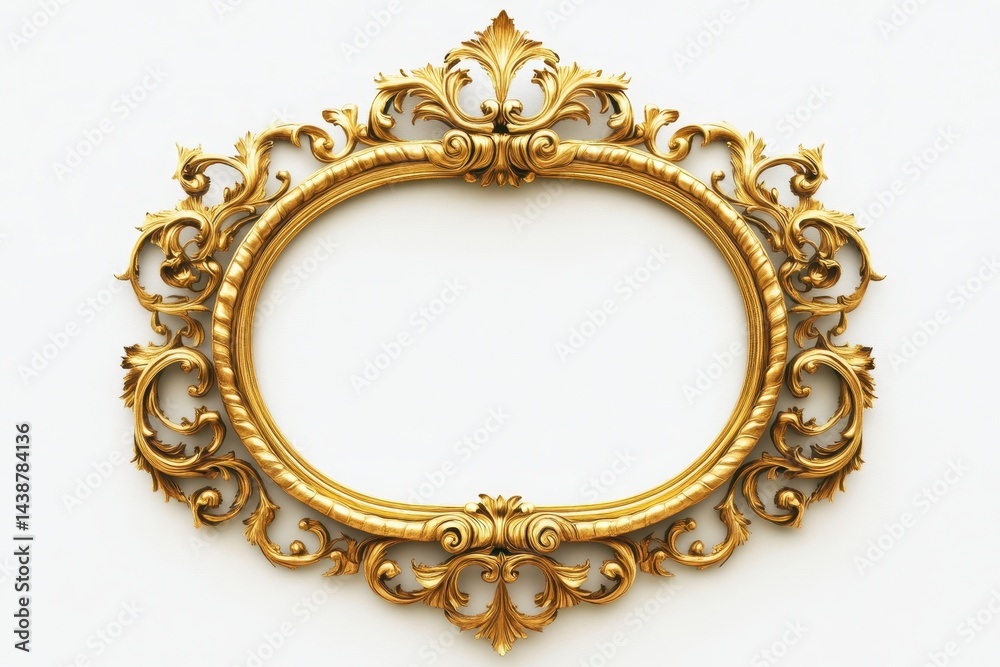 Ornate Gold Oval Frame (1) Ornate Gold Oval Frame (1)