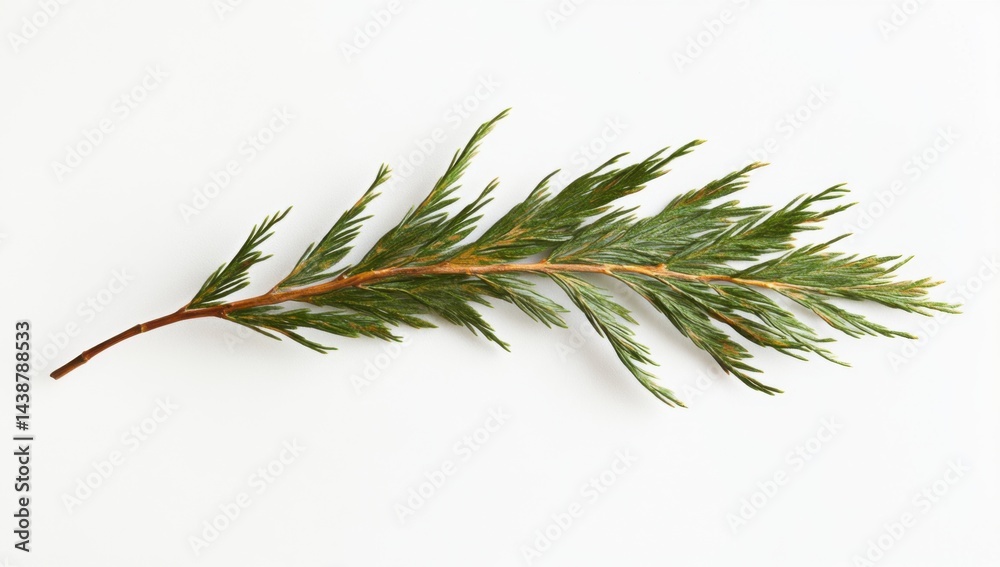 Close-up of a small evergreen branch Close-up of a small evergreen branch