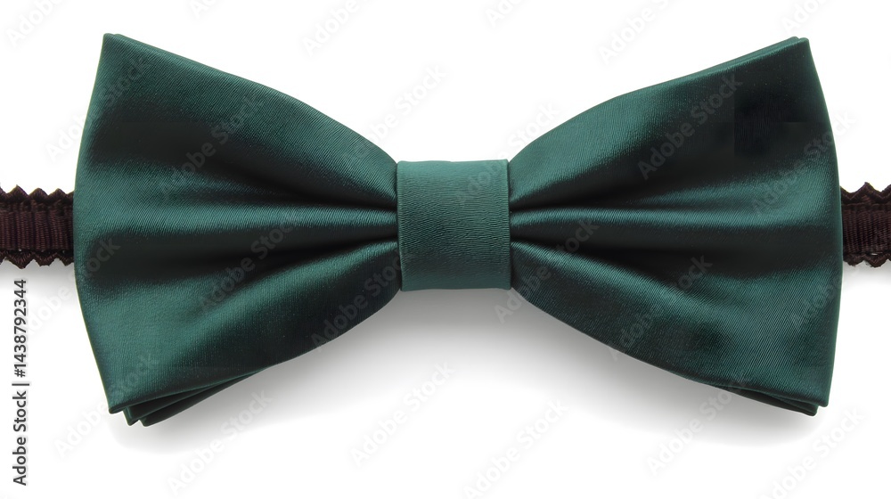 Elegant Emerald Green Bow Tie Studio Shot Isolated on White Background Elegant Emerald Green Bow Tie Studio Shot Isolated on White Background