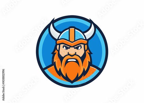 Viking Warrior Logo: This bold and powerful logo features a fearless Viking warrior in a horned helmet, with a determined gaze. It's an excellent choice for businesses seeking a strong, courageous.