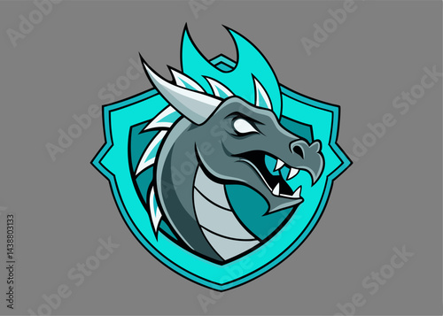 Dragon Shield: A stylized and striking dragon emblem, embodying strength and protection. The vibrant artwork presents a fusion of fantasy and symbolism, representing resilience and might. 
