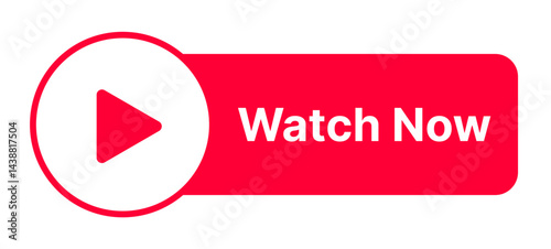 Watch now buttons. Watch video now button. Watch Now Video Play Button. Play video button. player symbol, play video vector illustration. Media player. video viewing.