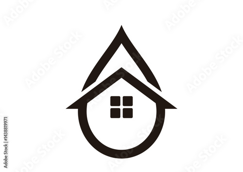 Oil home logo template