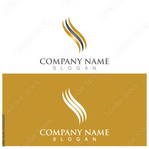 hair treatmen logo and vector template