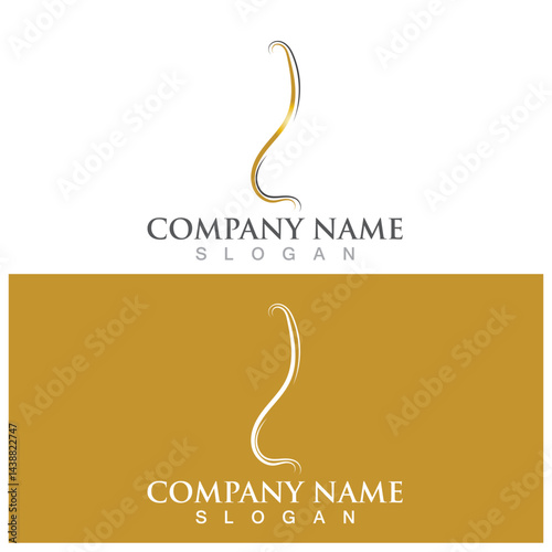 hair treatmen logo and vector template