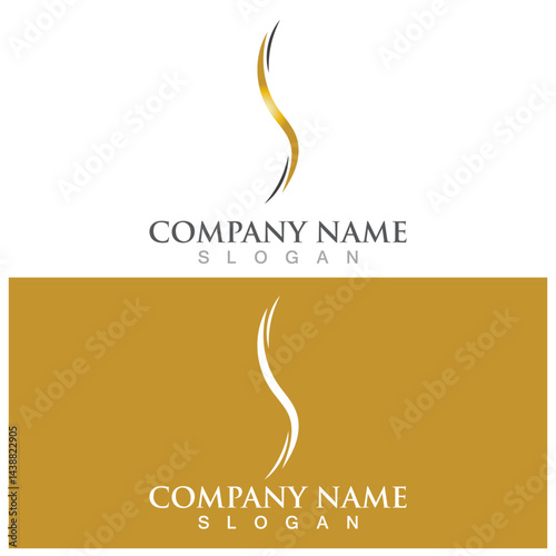 hair treatmen logo and vector template