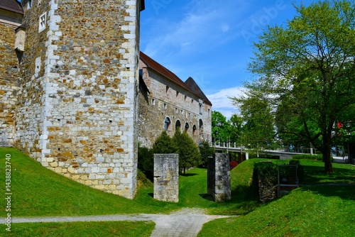 Ljubljana old historic medieval castle in Slovenia