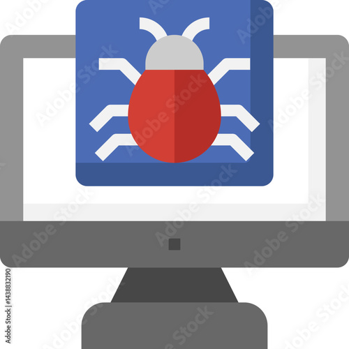 bug illustration on a white background   
