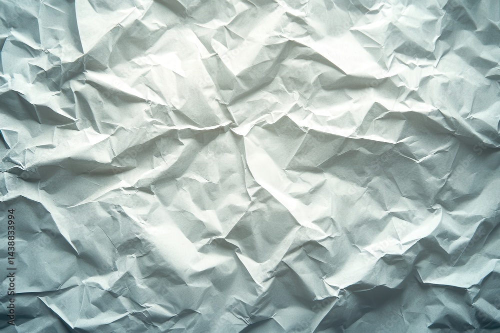 Fototapeta premium Wrinkled white paper texture