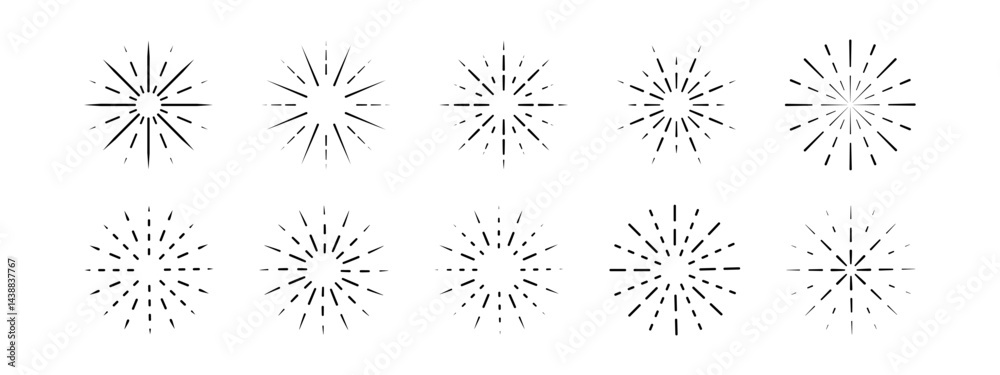 Flash, explosion or radiance effects. Spark, twinkle, halo or flare symbols. Fireworks or sunburst icons. Elegant decorative elements isolated on white background. Vector graphic illustration. Flash, explosion or radiance effects. Spark, twinkle, halo or flare symbols. Fireworks or sunburst icons. Elegant decorative elements isolated on white background. Vector graphic illustration.