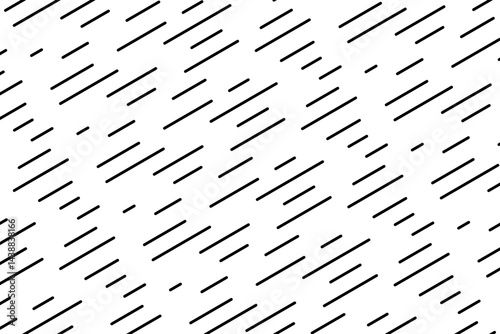 Downpour pattern. Chaotic diagonal interrupted lines. Simple abstract minimalistic background. Rainy or snow print. Autumn weather wallpaper. Vector graphic illustration.