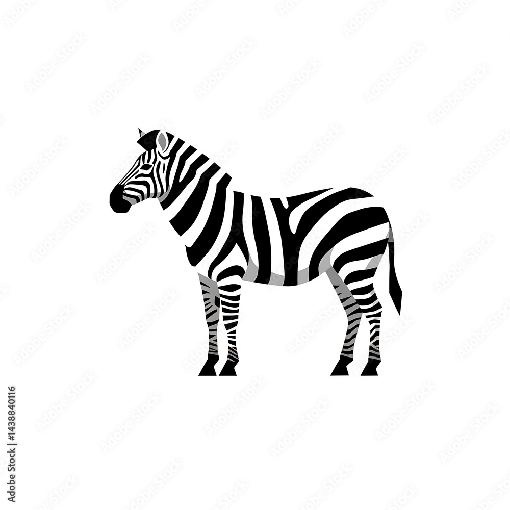 Fototapeta premium zebra vector illustration
