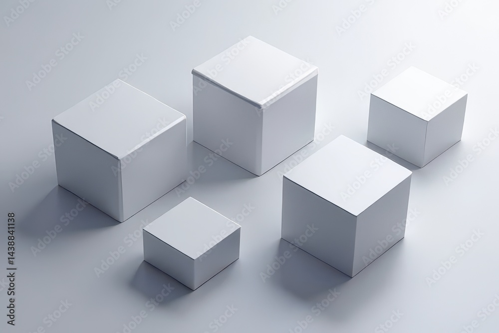 Top View White Cubes Layout Top View White Cubes Layout