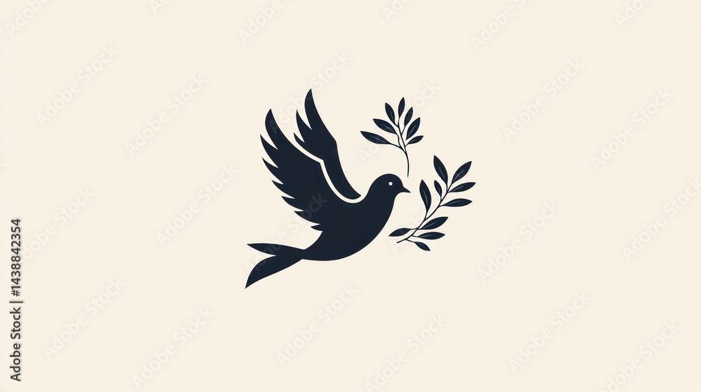 Obraz premium Dove of Peace, Elegant Design (1)