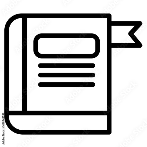 App Book Tax Line Icon