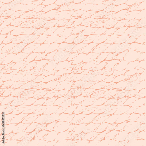 Apricot Orange Faux Basket Weave Texture on a Coral Peach Background creating a seamless pattern print