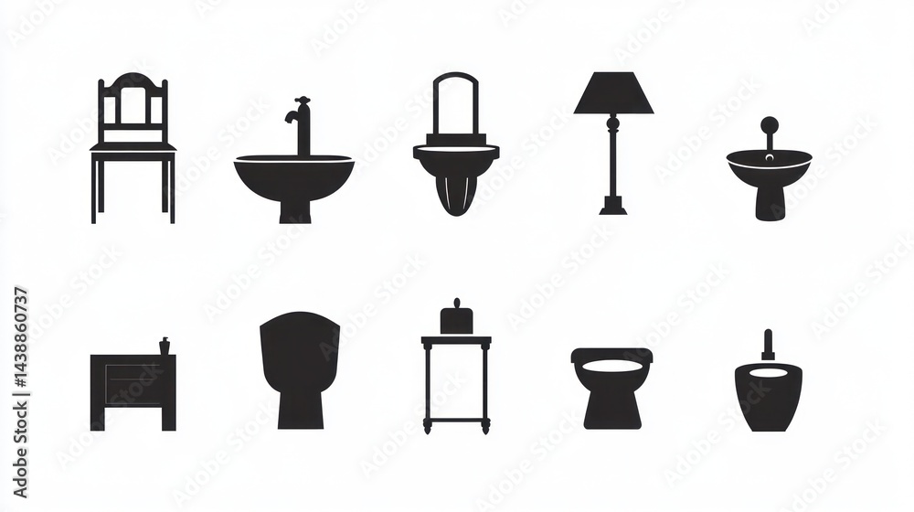 Bathroom Icons Collection (1) Bathroom Icons Collection (1)