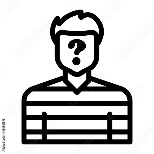 suspect Line Icon
