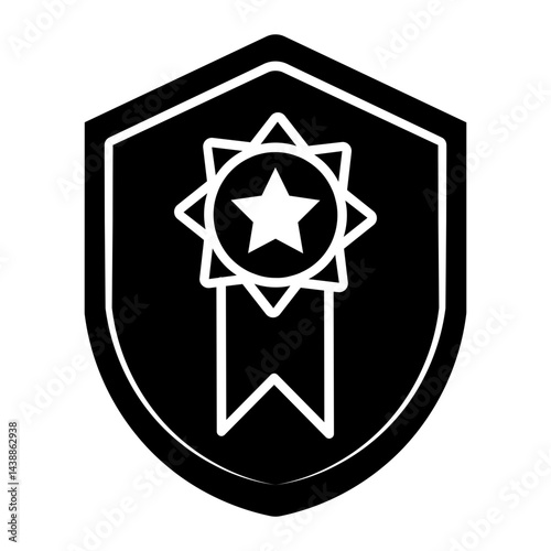 police badge Solid icon