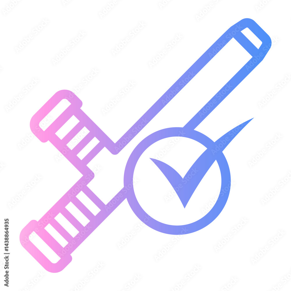 baton Line Gradient Icon baton Line Gradient Icon