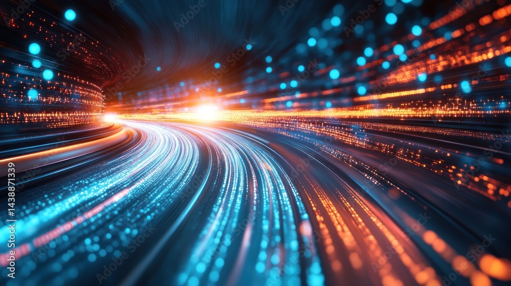 High-speed data flow through a digital tunnel High-speed data flow through a digital tunnel