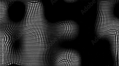 halftone dot wave  background. hd animated abstract dot pattern background texture. black dotted halftone animated. halftone dot motion background moving seamless loop animation.