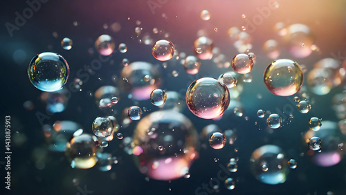 Wallpaper Mural Close-Up Bubble with Reflection Torontodigital.ca