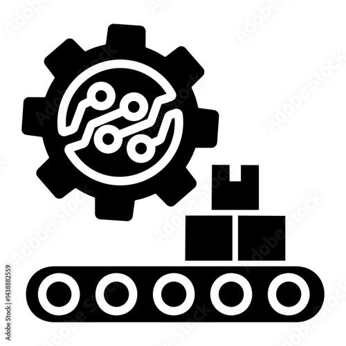 smart factory Solid icon