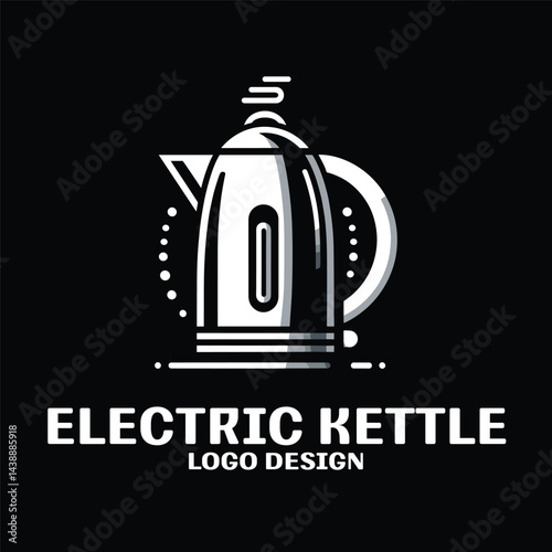 Electric Kettle Vector Logo Design