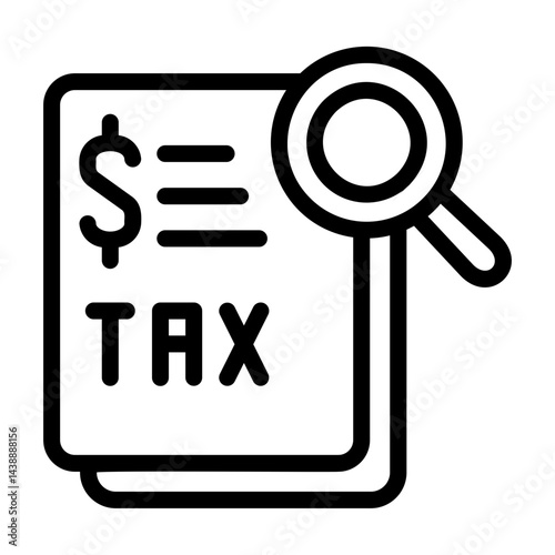 tax Line Icon
