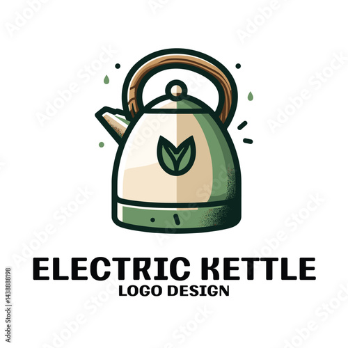 Electric Kettle Vector Logo Design