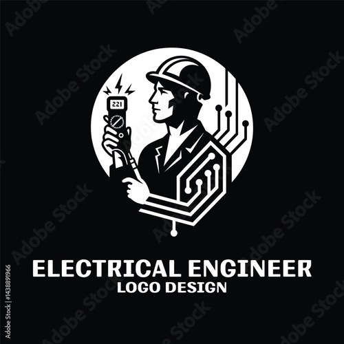 Electrical Engineer Vector Logo Design