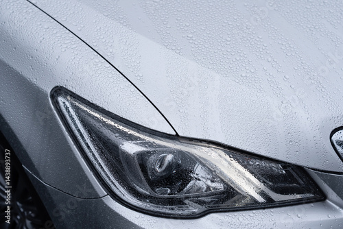 車　水滴　雨　洗車