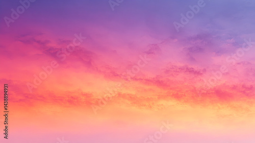Beautiful sunset sky gradient background wallpaper with pink purple orange color for design and art