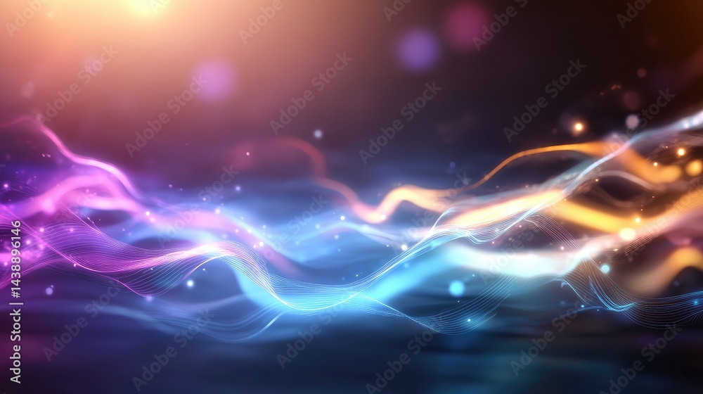 Abstract flow of vibrant colors and light Abstract flow of vibrant colors and light