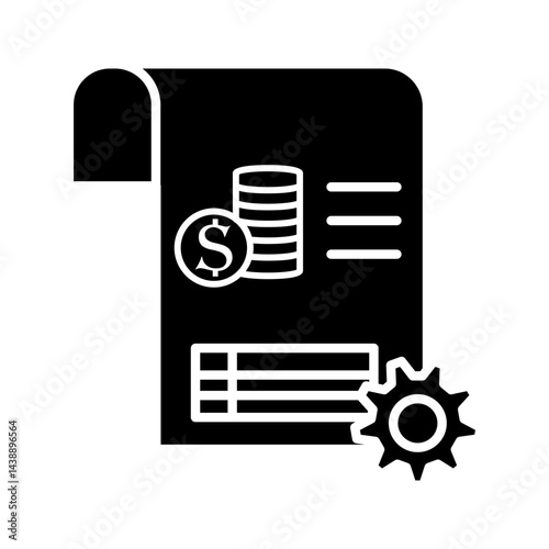 cost effective, optimization and efficiency line icon . vector illustration, pictogram isolated on white background. color editable
