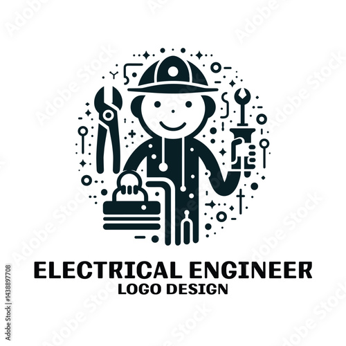 Electrical Engineer Vector Logo Design