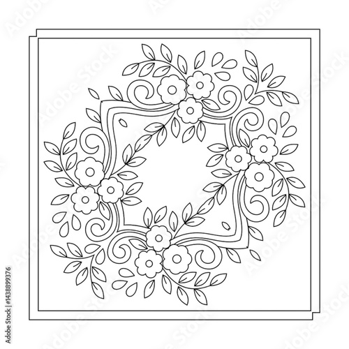 christmas greeting card with christmas tree