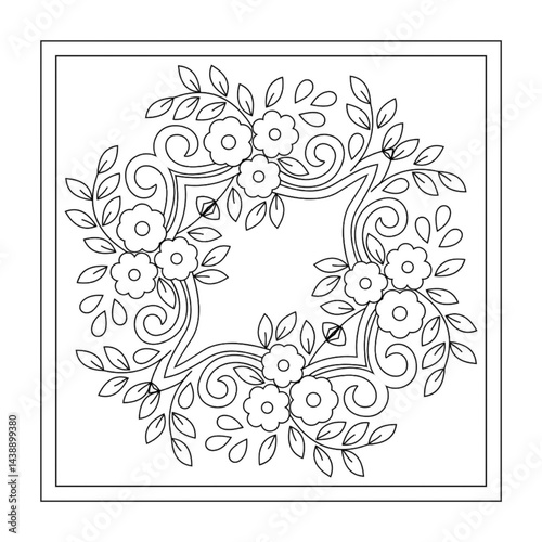 abstract floral background with flowers