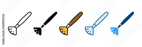 Art Brush Icon Set Multiple Style Collection