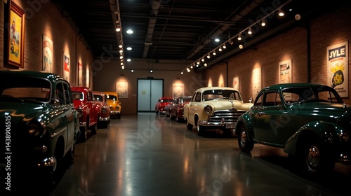 Retro Automotive Showcase: A Treasure Trove of Vintage Cars photo