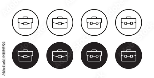 briefcase icon set vector illustration	
