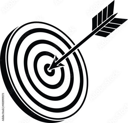 Hitting the Target  Arrow and Bullseye Precision.

