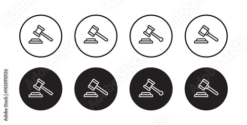 Gavel icon vector, judge gavel icon vector illustration