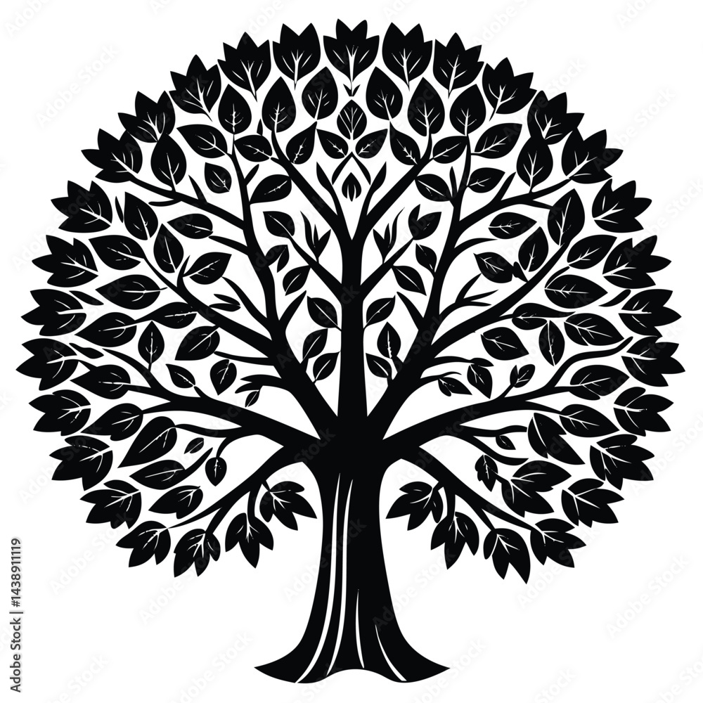 Obraz premium Alder trees icon set isolated on white background