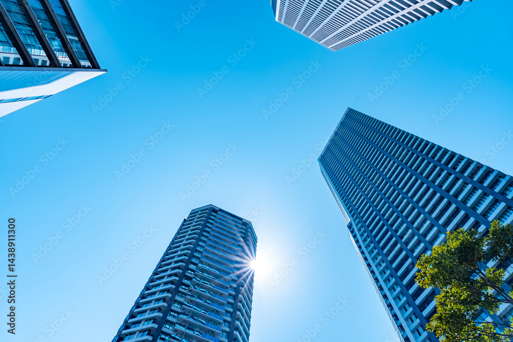 Fototapeta premium 高層ビル タワーマンション