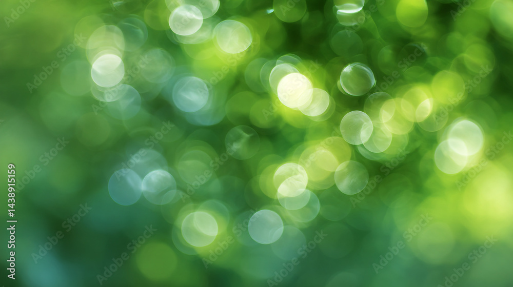 Obraz premium Abstract green nature bokeh background for wallpaper and graphic design resource material use fresh look