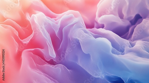 Dreamscape pastel hues with fluid abstract formations and soft gradient colors