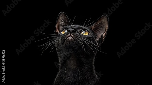 Ukrainian Levkoy cat with folded ears Hairless